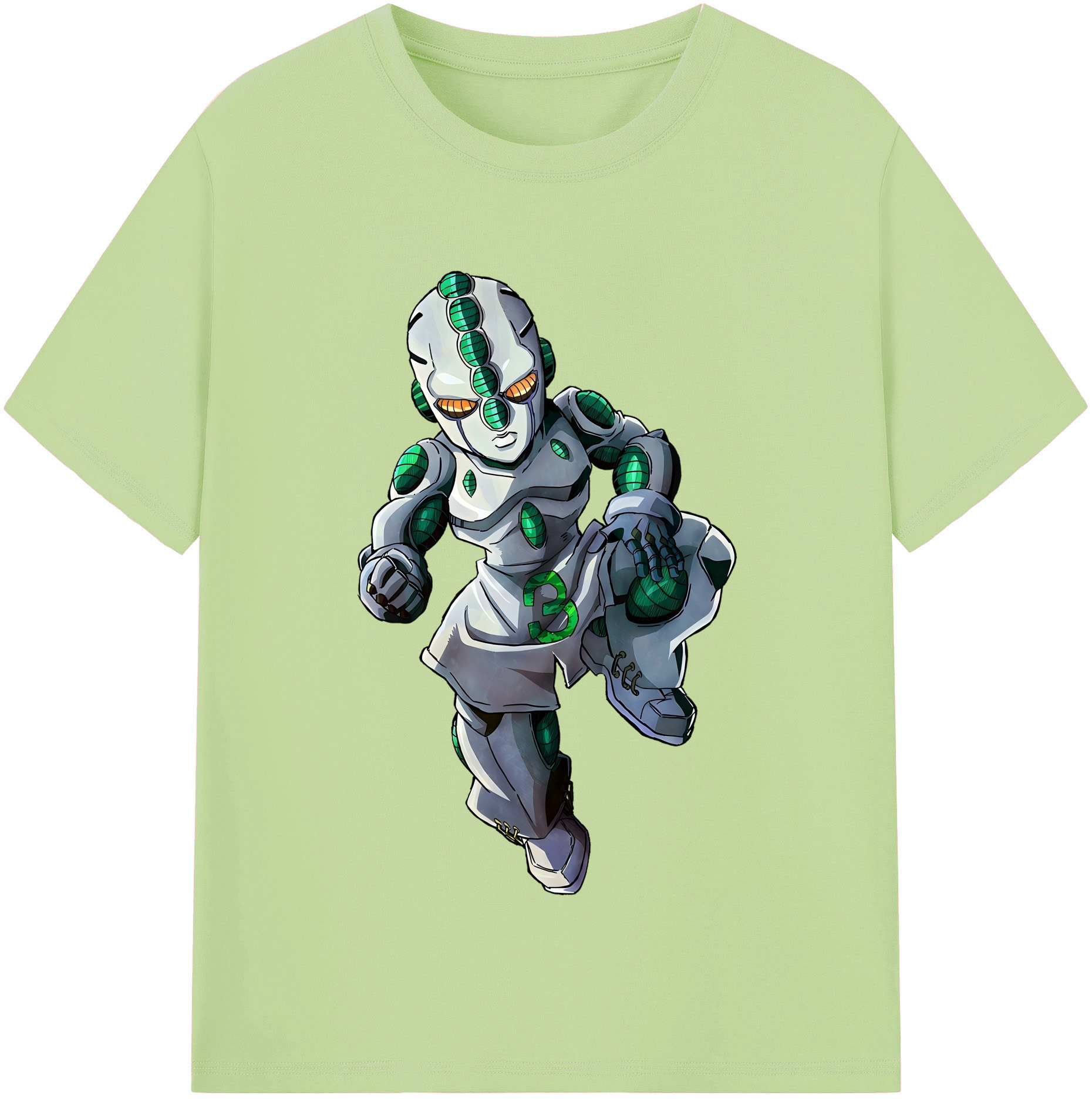 （画像用） ジョジョの奇妙な冒険 広瀨康一 JoJo's Bizarre Adventure Hirose Koichi 綿100％半袖Tシャツ（フロントプリント）
